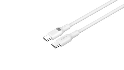 Kabel Havit Typ C-Typ C CB6280 (biały; 100cm) Kabel Havit Typ C-Typ C CB6280 (biały; 100cm)