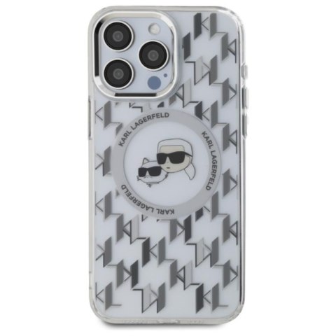 Karl Lagerfeld IML Monogram Karl & Choupette Head MagSafe - Etui iPhone 16 Pro Max (przezroczysty) Karl Lagerfeld IML Monogram Karl & Choupette Head MagSafe - Etui iPhone 16 Pro Max (przezroczysty)