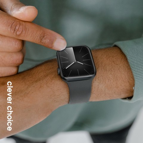 Crong Liquid - Pasek do Apple Watch 42/44/45/46/49 mm (grafitowy)