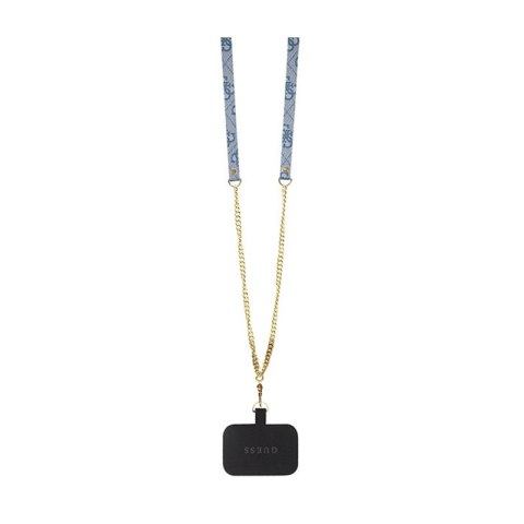 Guess Crossbody 4G Metal Logo - Etui iPhone 15 Pro Max (niebieski)