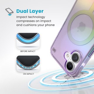 Speck Presidio2 Lux MagSafe - Etui iPhone 16 (Amazing Purple / Clear)