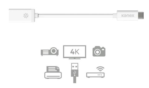 Kanex przejściówka z USB-C na USB żeński (21 cm) Kanex przejściówka z USB-C na USB żeński (21 cm)