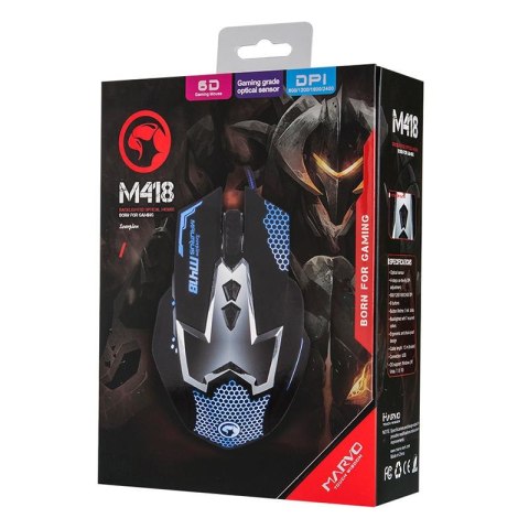 Marvo M418 - Mysz optyczna dla graczy 2400 DPI (czarny) Marvo M418 - Mysz optyczna dla graczy 2400 DPI (czarny)
