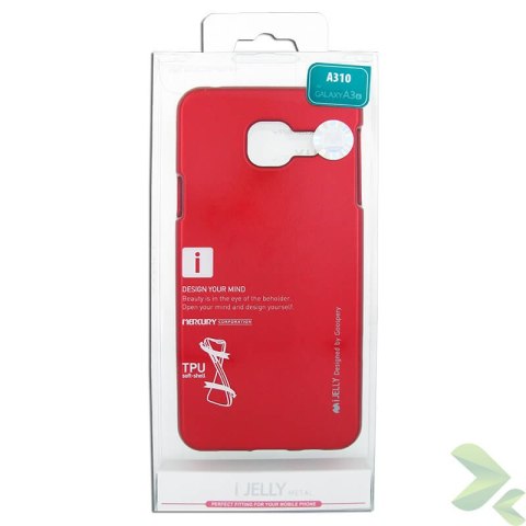 Mercury I-Jelly - Etui Samsung Galaxy A3 (2016) (czerwony) Mercury I-Jelly - Etui Samsung Galaxy A3 (2016) (czerwony)
