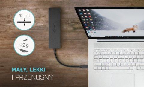 Adapter USB-C Metal HUB 2x USB 3.0 + 2x USB-C