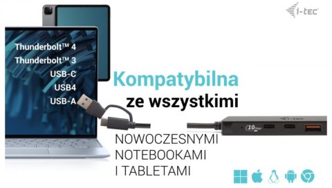 Adapter USB-C Metal HUB 2x USB 3.0 + 2x USB-C