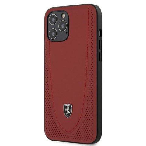 FERRARI Off Track Perforated - Etui iPhone 12 Pro Max (czerwony) FERRARI Off Track Perforated - Etui iPhone 12 Pro Max (czerwony)