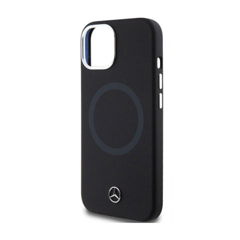 Mercedes Silicone Bicolor MagSafe - Etui iPhone 15 (czarny)