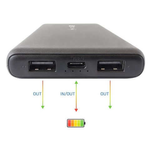 Ładowarka power bank 10 000 mAh 1x USB-C, 2x USB-A 5V