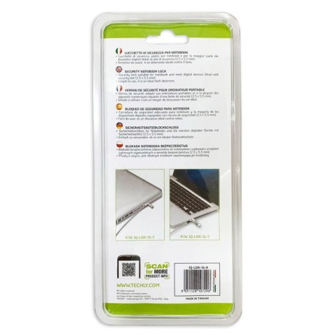 Linka zabezpieczająca do laptopa Nano Slot na szyfr 1.8m