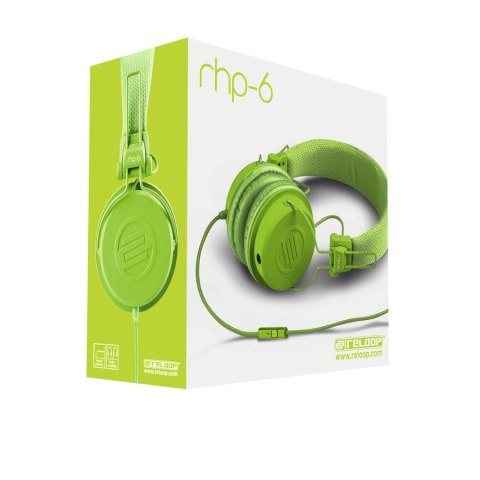 Reloop RHP-6 Zestaw słuchawkowy Przewodowa Opaska na głowę Połączenia/muzyka Zielony Reloop RHP-6 Zestaw słuchawkowy Przewodowa Opaska na głowę Połączenia/muzyka Zielony
