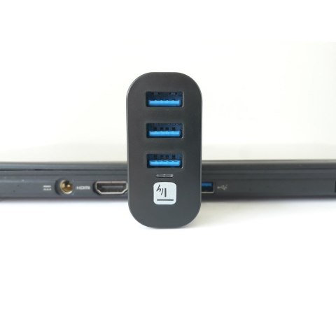 Hub USB 3.0 3-portowy z obrotowym wtykiem USB-A