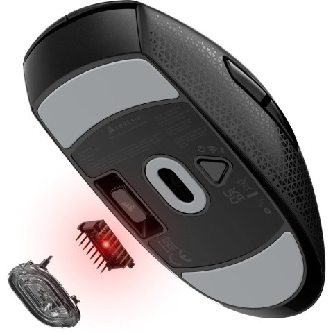 Corsair M55 myszka Gaming Po prawej stronie RF Wireless + Bluetooth + USB Type-A Optyczny 24000 DPI Corsair M55 myszka Gaming Po prawej stronie RF Wireless + Bluetooth + USB Type-A Optyczny 24000 DPI