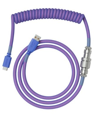 Glorious Spiralny Nebula, USB-C na USB-A, 1.37m - fioletowy