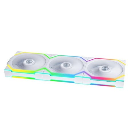 Lian Li UNI FAN SL Bezprzewodowy wentylator ARGB PWM, 3-pak z kontrolerem - 120 mm, biały Lian Li UNI FAN SL Bezprzewodowy wentylator ARGB PWM, 3-pak z kontrolerem - 120 mm, biały