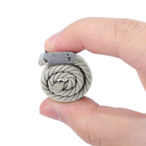 Crong Wave Band - Pleciony pasek do Apple Watch 38/40/41 mm (jasny szary)