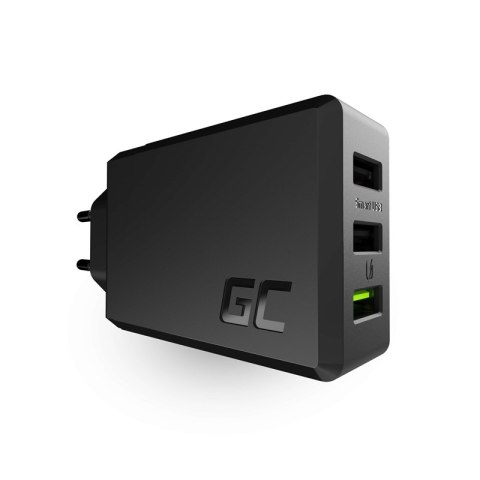 Green Cell ChargeSource 3 - Ładowarka sieciowa 3xUSB 30W Ultra Charge, Smart Charge Green Cell ChargeSource 3 - Ładowarka sieciowa 3xUSB 30W Ultra Charge, Smart Charge