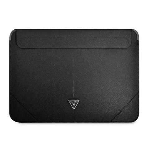 Guess Saffiano Triangle Logo Sleeve - Etui na notebooka 13" / 14" (czarny) Guess Saffiano Triangle Logo Sleeve - Etui na notebooka 13" / 14" (czarny)