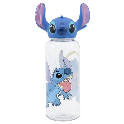 Disney Stitch - Butelka 560 ml z zakrętką 3D z kolekcji Flowers Disney Stitch - Butelka 560 ml z zakrętką 3D z kolekcji Flowers