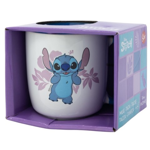 Disney Stitch - Kubek ceramiczny w pudełku prezentowym z kolekcji Flowers 380 ml Disney Stitch - Kubek ceramiczny w pudełku prezentowym z kolekcji Flowers 380 ml