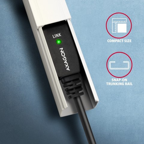 AXAGON ADR-220B Aktywny połączeniowy USB 2.0, USB-A do USB-B - 20m