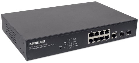 SWITCH ZARZĄDZALNY GIGABIT 8x POE+ 140W 802.3AT/AF, 2x SFP