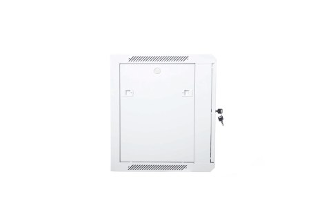 Szafa sieciowa wisząca 19" 9U rack 600x450, drzwi pełne, szary, niedzielona, złożona, 60kg Szafa sieciowa wisząca 19" 9U rack 600x450, drzwi pełne, szary, niedzielona, złożona, 60kg