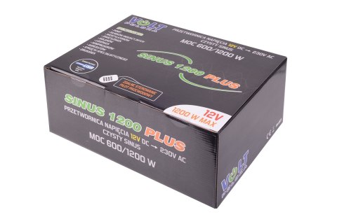 VOLT PRZETWORNICA VOLT POLSKA SINUS PLUS 1200 12V / 230V 600/1200W VOLT PRZETWORNICA VOLT POLSKA SINUS PLUS 1200 12V / 230V 600/1200W
