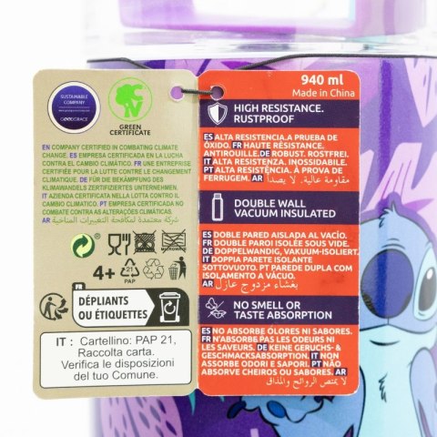 Disney Stitch - Kubek termiczny ze stali nierdzewnej XL Rambler 940 ml Disney Stitch - Kubek termiczny ze stali nierdzewnej XL Rambler 940 ml