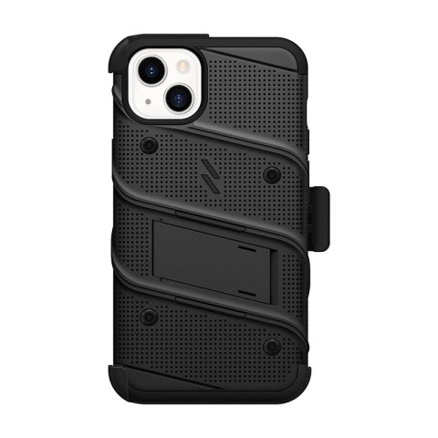 ZIZO BOLT Series - Pancerne etui iPhone 14 Plus ze szkłem 9H na ekran + uchwyt z podstawką (czarny) ZIZO BOLT Series - Pancerne etui iPhone 14 Plus ze szkłem 9H na ekran + uchwyt z podstawką (czarny)