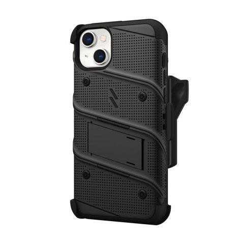 ZIZO BOLT Series - Pancerne etui iPhone 14 Plus ze szkłem 9H na ekran + uchwyt z podstawką (czarny) ZIZO BOLT Series - Pancerne etui iPhone 14 Plus ze szkłem 9H na ekran + uchwyt z podstawką (czarny)