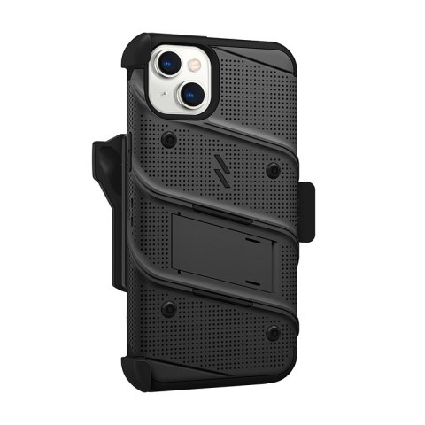 ZIZO BOLT Series - Pancerne etui iPhone 14 Plus ze szkłem 9H na ekran + uchwyt z podstawką (czarny) ZIZO BOLT Series - Pancerne etui iPhone 14 Plus ze szkłem 9H na ekran + uchwyt z podstawką (czarny)