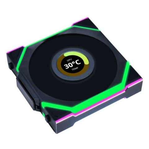 Lian Li UNI FAN SL Bezprzewodowy wentylator LCD, ARGB, PWM, 3-pak z kontrolerem - 120 mm, Lian Li UNI FAN SL Bezprzewodowy wentylator LCD, ARGB, PWM, 3-pak z kontrolerem - 120 mm,