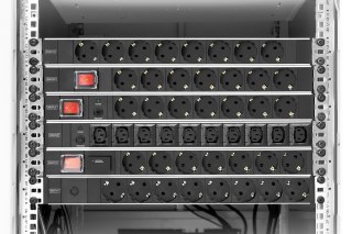 Listwa zasilająca PDU 19" Rack, 7x schuko, 2.0m, 1x unischuko, 16A, wł./wył., zab. przeciążeniowe