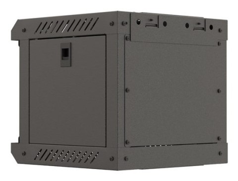 SZAFA INSTALACYJNA RACK WISZĄCA 10" 4U 300X300 CZARNA DRZWI PRZESZKLONE LANBERG (FLAT PACK)