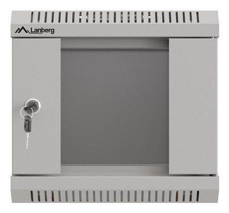 SZAFA INSTALACYJNA RACK WISZĄCA 10" 4U 300X300 SZARA DRZWI PRZESZKLONE LANBERG (FLAT PACK)
