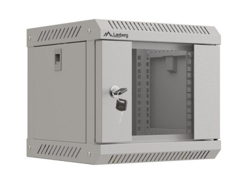 SZAFA INSTALACYJNA RACK WISZĄCA 10" 4U 300X300 SZARA DRZWI PRZESZKLONE LANBERG (FLAT PACK)
