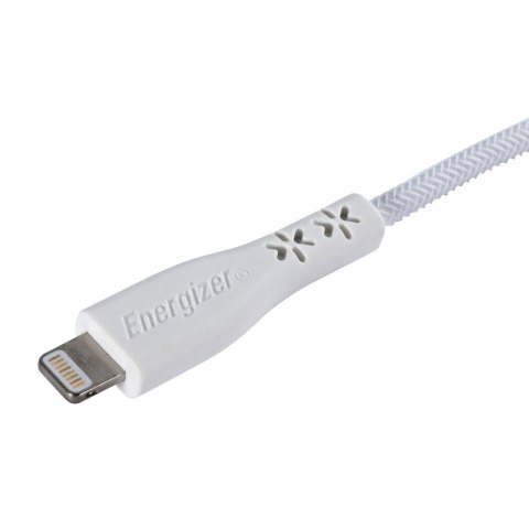 Energizer HardCase - Kabel połączeniowy USB-C do Lightning certyfikat MFi 1.2m (Biały) dożywotnia gwarancja Energizer HardCase - Kabel połączeniowy USB-C do Lightning certyfikat MFi 1.2m (Biały) dożywotnia gwarancja