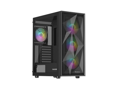 OBUDOWA GENESIS DIAXID 605 ARGB MIDI TOWER Z OKNEM USB-C CZARNA