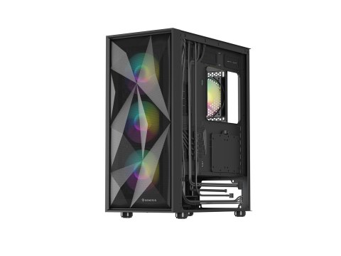 OBUDOWA GENESIS DIAXID 605 ARGB MIDI TOWER Z OKNEM USB-C CZARNA