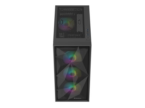 OBUDOWA GENESIS DIAXID 605 ARGB MIDI TOWER Z OKNEM USB-C CZARNA