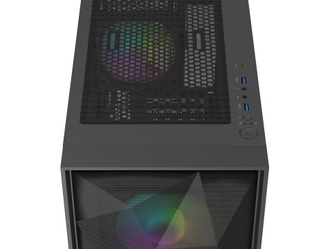 OBUDOWA GENESIS DIAXID 605 ARGB MIDI TOWER Z OKNEM USB-C CZARNA