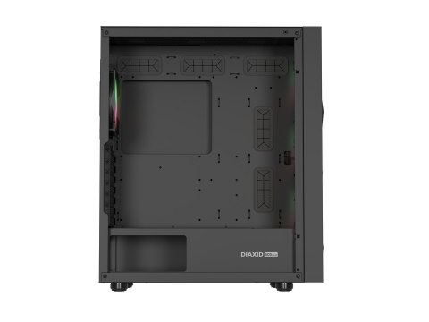 OBUDOWA GENESIS DIAXID 605 ARGB MIDI TOWER Z OKNEM USB-C CZARNA