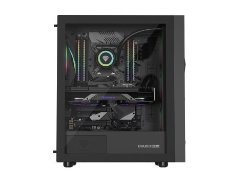 OBUDOWA GENESIS DIAXID 605 ARGB MIDI TOWER Z OKNEM USB-C CZARNA