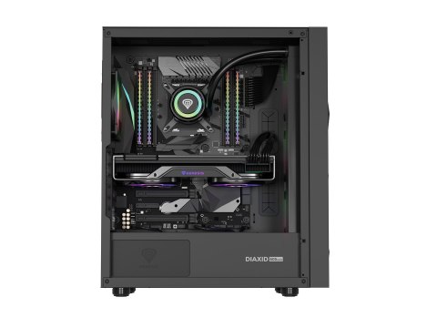 OBUDOWA GENESIS DIAXID 605 ARGB MIDI TOWER Z OKNEM USB-C CZARNA