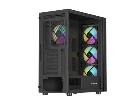 OBUDOWA GENESIS DIAXID 605 ARGB MIDI TOWER Z OKNEM USB-C CZARNA