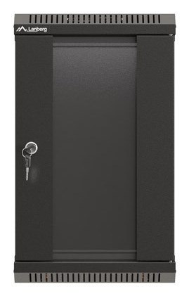 SZAFA INSTALACYJNA RACK WISZĄCA 10" 9U 300X300 CZARNA DRZWI PRZESZKLONE LANBERG (FLAT PACK)