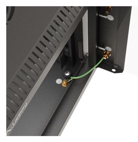 SZAFA INSTALACYJNA RACK WISZĄCA 10" 9U 300X300 CZARNA DRZWI PRZESZKLONE LANBERG (FLAT PACK)