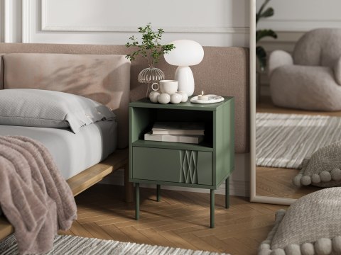 Szafka nocna 2szt TRESSE 44x40x53 zieleń mat Szafka nocna 2szt TRESSE 44x40x53 zieleń mat