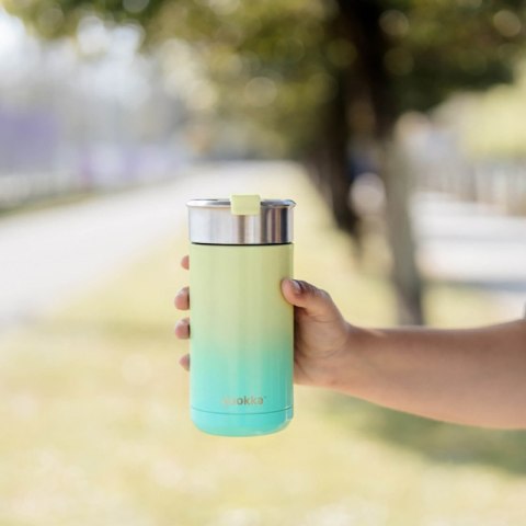 Quokka Boost Coffee Tumbler - Kubek termiczny ze stali nierdzewnej z zaparzaczem 400 ml (Lemon Lime) Quokka Boost Coffee Tumbler - Kubek termiczny ze stali nierdzewnej z zaparzaczem 400 ml (Lemon Lime)